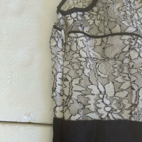 Banana republic white lace mini dress black detail sheath dress - Picture 11 of 11